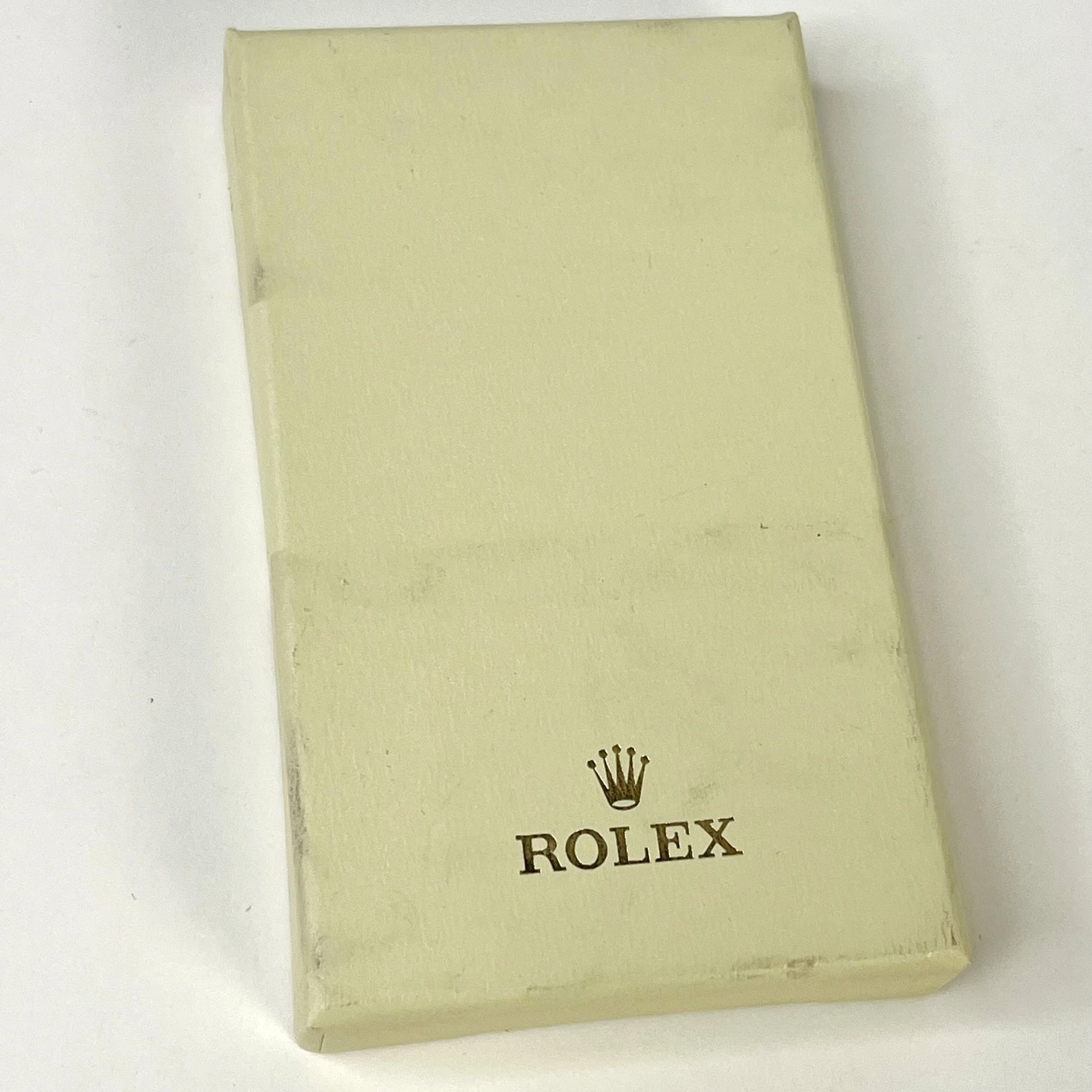Rolex Brown Embossed Leather Key Holder with Crown Motif & Snap